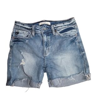 Kancan‎ Distressed High-Rise Jean Shorts